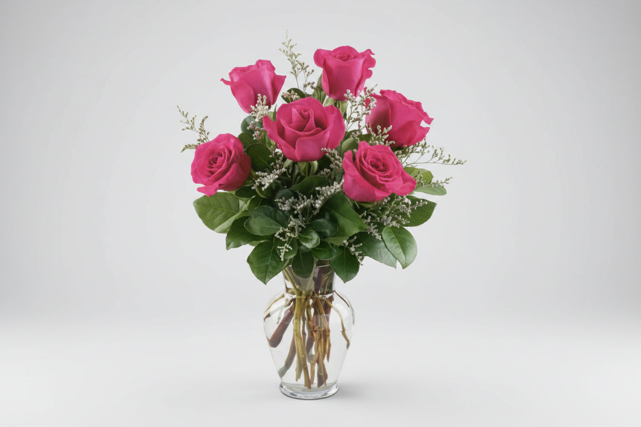 Any color half dozen roses